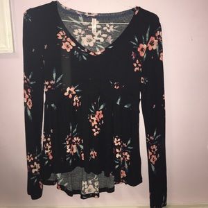 Floral long sleeve shirt